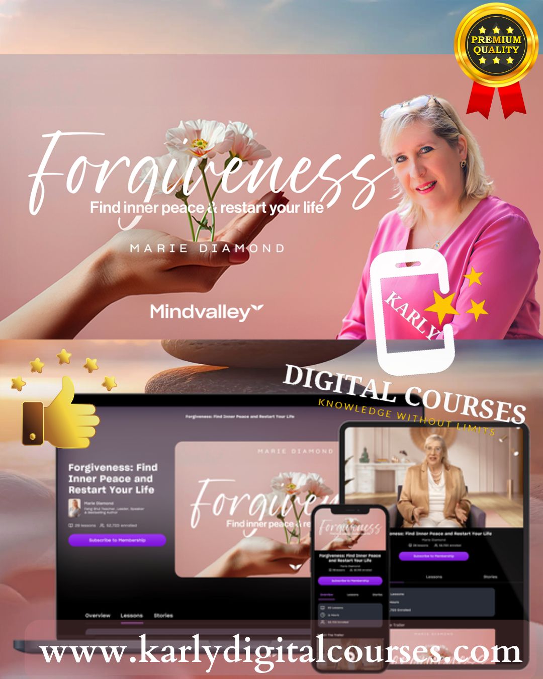 Forgiveness Find Inner Peace and Restart Your Life - Marie Diamond Mindvalley In English